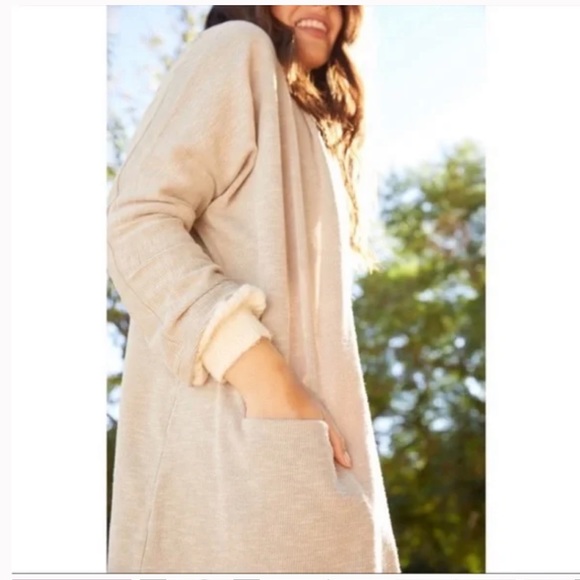 Anthropologie’s DONNi. Lagenlook Striped Ribbed Open Cardigan Sweater One Size - Picture 9 of 9